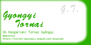 gyongyi tornai business card